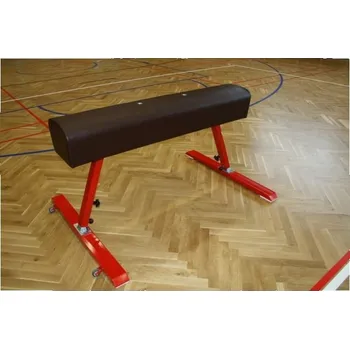 Gymnastika Gymnastický kůň bez madel, kůže, nastavitelná výška 90-120 cm