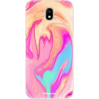 Pouzdro na mobilní telefon Odolné silikonové pouzdro iSaprio - Orange Liquid - Samsung Galaxy J5 2017