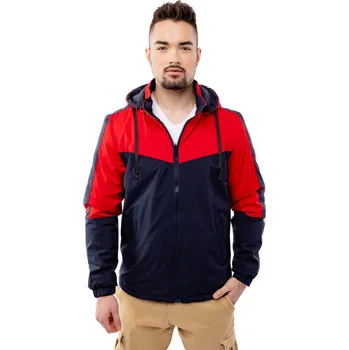 Pánská větrovka Pánská bunda Glano Glano černá | červená 2241223