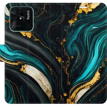 Pouzdro na mobilní telefon Flipové pouzdro iSaprio - Dark Paint - Xiaomi Redmi 10C