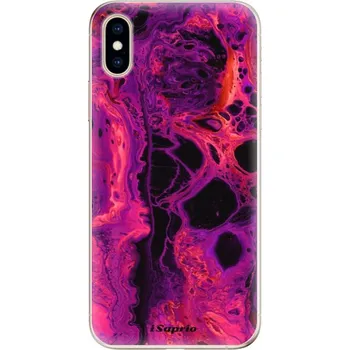 Odolné silikonové pouzdro iSaprio - Abstract Dark 01 - iPhone XS