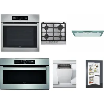 Set domácích spotřebičů WHIRLPOOL ABSOLUTE AKZ9 6230 IX + WHIRLPOOL AKR 351/IX + WHIRLPOOL AKR 650/1 IX + WHIRLPOOL ABSOLUTE AMW 730 IX + WHIRLPOOL WSIC 3M27 C + WHIRLPOOL ART 65031