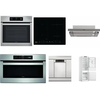 Set domácích spotřebičů WHIRLPOOL ABSOLUTE AKZ9 6230 IX + WHIRLPOOL WL B8160 NE + WHIRLPOOL AKR 5390/1 IX + WHIRLPOOL ABSOLUTE AMW 730 IX + WHIRLPOOL WSBO 3O34 PF X + WHIRLPOOL WHC18 T311