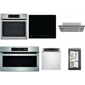 Set domácích spotřebičů WHIRLPOOL ABSOLUTE AKZ9 6230 IX + WHIRLPOOL WL B8160 NE + WHIRLPOOL AKR 749/1 IX + WHIRLPOOL ABSOLUTE AMW 730 IX + WHIRLPOOL WBC 3C34 PF X + WHIRLPOOL ART 66112