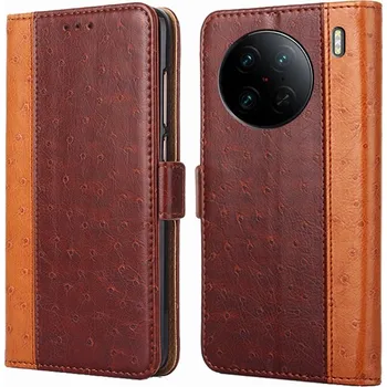 Pouzdro na mobilní telefon TVC Bi-Color pro vivo X90 Pro 5G Barva: Hnědá