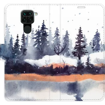 Pouzdro na mobilní telefon Flipové pouzdro iSaprio - Winter 02 - Xiaomi Redmi Note 9