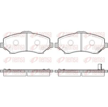 Brzdová destička Sada brzdových destiček, kotoučová brzda REMSA 1259.02