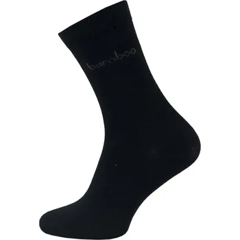 Pánské ponožky Dámské a pánské ponožky NOVIA | bambusové s nápisem BAMBOO 1032- balení 5párů Velikost: 43-45