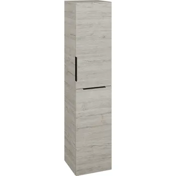 Koupelnový nábytek Dřevojas Vysoká skříň s košem DOS SVD2K 35 - D05 Oregon / Úchytka T07 / D05 Oregon / Pravé