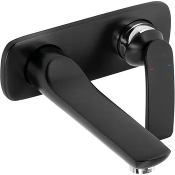 Vodovodní baterie Kludi Balance umyvadlová baterie pod omítku, 2-otvorová instalace, černá mat/chrom (522468775)