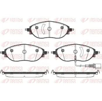 Brzdová destička Sada brzdových destiček, kotoučová brzda REMSA 1470.01