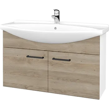 Koupelnový nábytek Dřevojas Koupelnová skříňka TAKE IT SZD2 105 - N01 Bílá lesk / Úchytka T06 / D17 Colorado