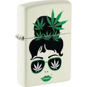Zapalovač Zapalovač Zippo Cannabis Sunglasses Glows in the Dark 49837