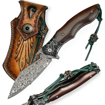 kapesní nůž Dellinger Rocker K-H224 VG-10 Damascus Steel