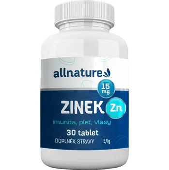Allnature Zinek 15 mg 30 tbl.