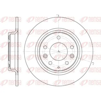Brzdový kotouč Brzdový kotouč REMSA 6881.00
