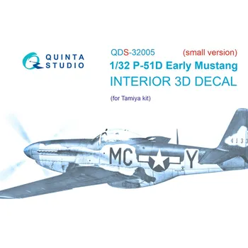 Plastikový model 1/32 P-51D (Early) 3D-Printed&col. Interior SMALL