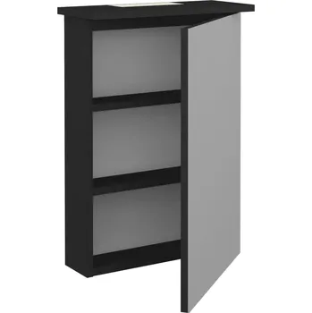 Koupelnový nábytek Dřevojas Jednodveřová galerka SANI GAO 50 - N03 Graphite / Pravé