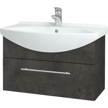 Koupelnový nábytek Dřevojas Koupelnová skříňka TAKE IT SZZ 75 - D16 Beton tmavý / Úchytka T02 / D16 Beton tmavý