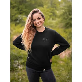 Dámská mikina Dámská mikina bez kapuce 10 stromů - černá Černá XS (běžné) - XXS (výrobce)