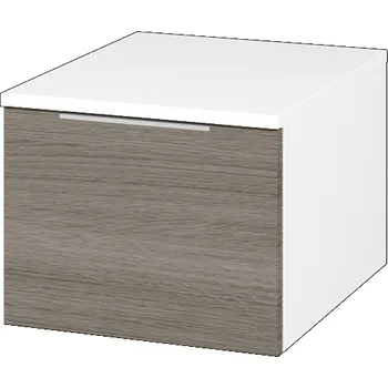 Koupelnový nábytek Dřevojas Nízká skříňka DOS SNZ1 40 - N01 Bílá lesk / Úchytka T05 / D03 Cafe