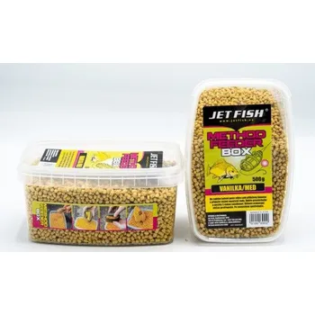 Návnadová surovina Jetfish Jet Fish Feeder Method Box - VANILKA/MED - 500g