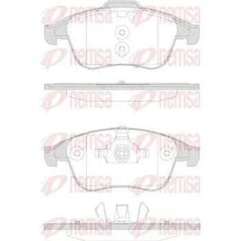 Brzdová destička Sada brzdových destiček, kotoučová brzda REMSA 1350.30