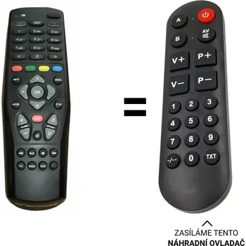 Dálkový ovladač Dreambox DM525 náhradní dálkový ovladač pro seniory RC-10