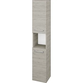 Koupelnový nábytek Dřevojas Vysoká skříň DOS SVD2O 35 - D05 Oregon / Úchytka T03 / D05 Oregon / Pravé