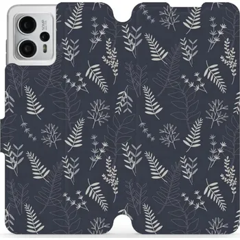Pouzdro na mobilní telefon Flipové pouzdro Mobiwear - Motorola Moto G23 - VP15S Kapradiny (Knížkové flip pouzdro, obal, kryt na mobil Motorola Moto G23 - VP15S Kapradiny, materiál Umělá kůže + TPU - ochrana 360°, stojánek, silikonová vanička, magnetické zavírání)