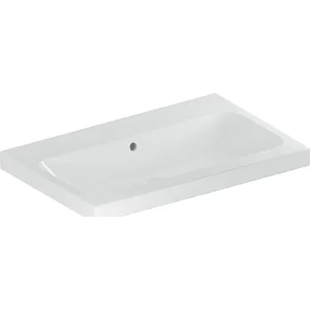 Umyvadlo Geberit iCon Light umyvadlo 75x48 cm, bez otvoru pro baterii, s přepadem, KeraTect, bílá (501.835.00.4)