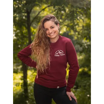 Dámská mikina Dámská mikina bez kapuce Never stop dreaming - vínová Vínová - Burgundy L (běžné) - M (výrobce)