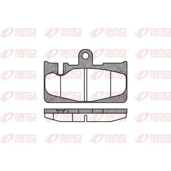 Brzdová destička Sada brzdových destiček, kotoučová brzda REMSA 0889.00