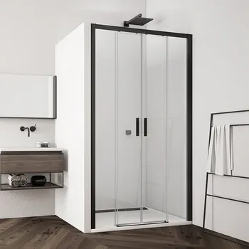 RONAL TOP-LINE S Dvoudílné posuvné dveře s 2 pevnými stěnami v rovině TLS4SM10607