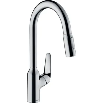 Vodovodní baterie Hansgrohe Focus M42 CHROM kuchyňská páková baterie 220, vytahovatelná sprška, 2jet, sBox