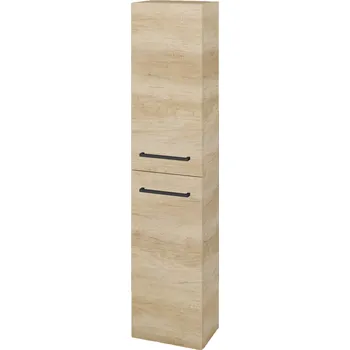 Koupelnový nábytek Dřevojas Vysoká skříň DOS SV1D2 35 - D15 Nebraska / Úchytka T06 / D15 Nebraska / Levé