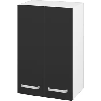 Koupelnový nábytek Dřevojas Horní skříňka SYD2 50 - N01 Bílá lesk / Úchytka T01 / L03 Antracit vysoký lesk