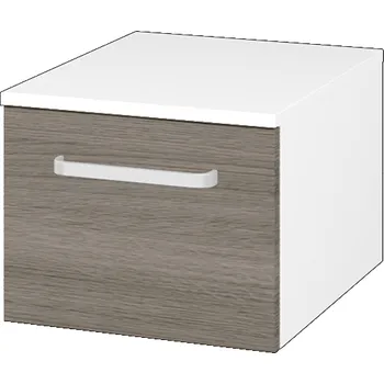 Koupelnový nábytek Dřevojas Nízká skříňka DOS SNZ1 40 - N01 Bílá lesk / Úchytka T01 / D03 Cafe