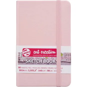 Výtvarný papír Skicák Art Creation růžový, 140 g/m2, 80 stran - 9 x 14 cm
