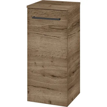 Koupelnový nábytek Dřevojas Nízká skříňka DOS SND 35 - D21 Tobacco / Úchytka T06 / D21 Tobacco / Levé