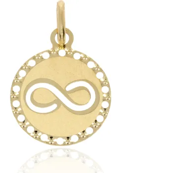 Přívěsek Zlatnictví Helios Zlatý medailon nekonečno