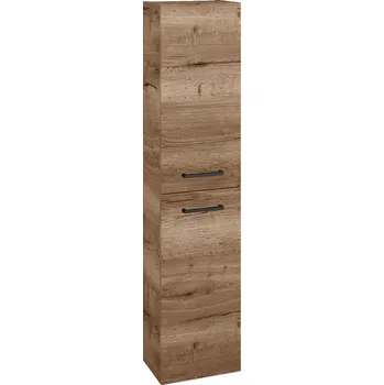 Koupelnový nábytek Dřevojas Vysoká skříň DOOR SV1D2 35 - D21 Tobacco / Úchytka T06 / D21 Tobacco / Pravé