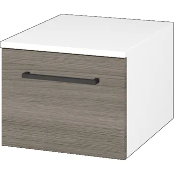 Koupelnový nábytek Dřevojas Nízká skříňka DOS SNZ1 40 - N01 Bílá lesk / Úchytka T06 / D03 Cafe