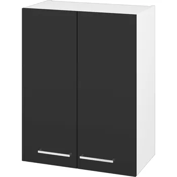 Koupelnový nábytek Dřevojas Horní skříňka DOS SYD2 60 - N01 Bílá lesk / Úchytka T04 / N03 Graphite