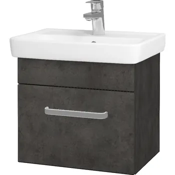 Koupelnový nábytek Dřevojas Koupelnová skříňka SOLO SZZ 50 - D16 Beton tmavý / Úchytka T01 / D16 Beton tmavý