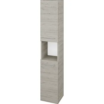 Koupelnový nábytek Dřevojas Vysoká skříň DOS SVD2O 35 - D05 Oregon / Úchytka T02 / D05 Oregon / Pravé