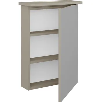 Koupelnový nábytek Dřevojas Jednodveřová galerka SANI GAO 50 - M05 Béžová mat / Pravé