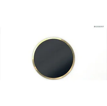 Geberit ovládání WC, elektronické ovládání splachování, napájení z baterie, 2 množství splachování, ovládací tlačítko Sigma10, automatické/bezdotykové, bílá/zlatá (115.908.KK.6)