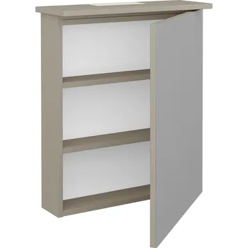 Koupelnový nábytek Dřevojas Jednodveřová galerka SANI GAO 60 - M05 Béžová mat / Pravé