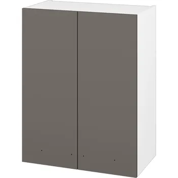 Koupelnový nábytek Dřevojas Horní skříňka DOS SYD2 60 - N01 Bílá lesk / Bez úchytky T31 / N06 Lava